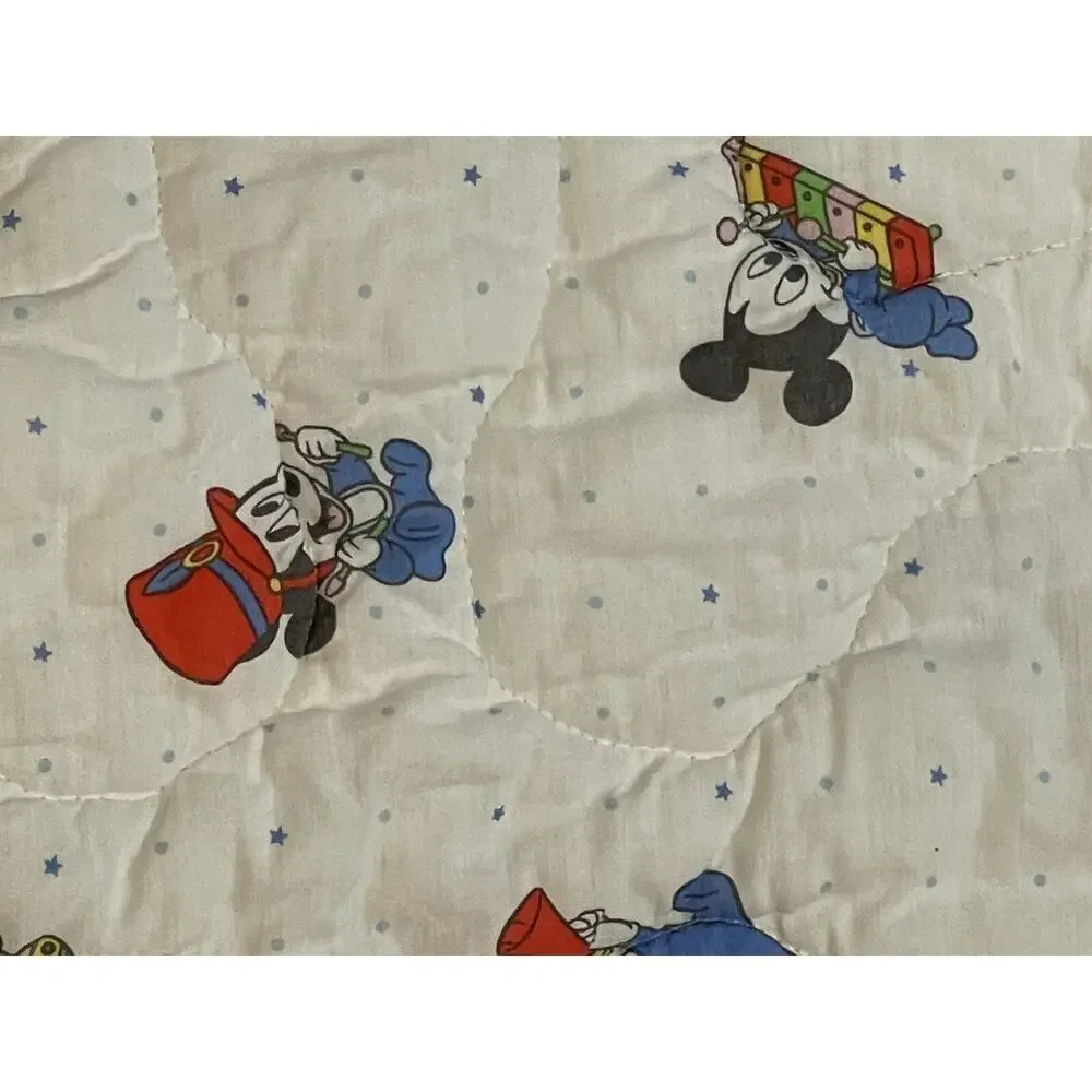 Vintage Disney Mickey Mouse Baby Zip Up Blanket Cover